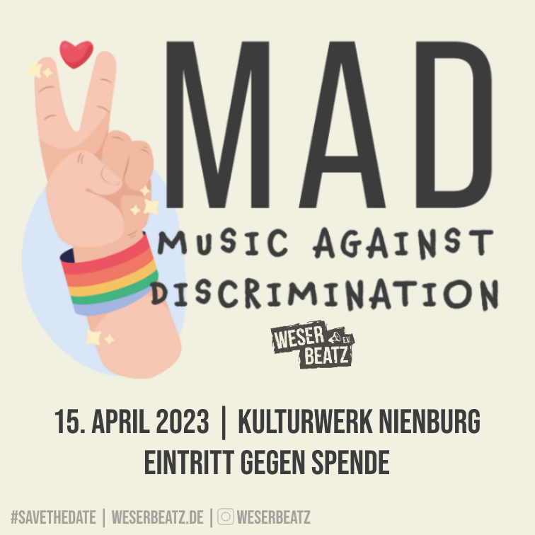 Save the date: MAD – Music Against Discrimination 2023